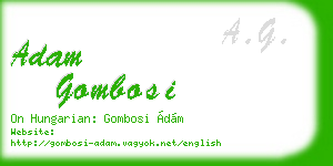 adam gombosi business card